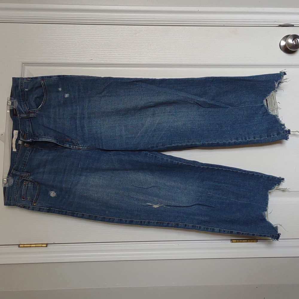Ella Moss Anthropologie Wide Leg cropped jeans